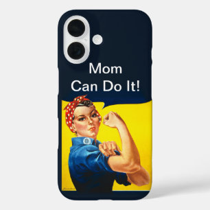 Rosie de Riveter ~ Mam Kan Het! iPhone 16 Hoesje
