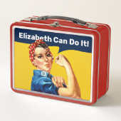 Rosie de Riveter | Metaal hokje | Personaliseren (Voorkant)