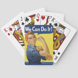 Rosie de Riveter Onbewerkte  foto's Oud-West Pokerkaarten