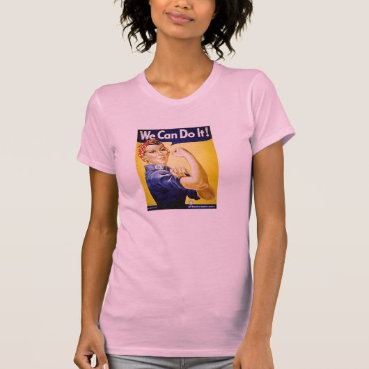 Rosie de Riveter Pink T-shirt (Voorkant)