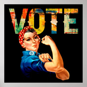 Rosie de Riveter Politieke Poster Verkiezingen