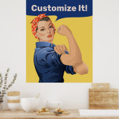 Rosie de Riveter Poster (Keuken)