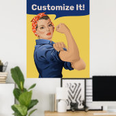 Rosie de Riveter Poster (Thuiskantoor)