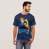 Rosie de Riveter  Retro Nurse Life RN T-shirt (Voorkant volledig)