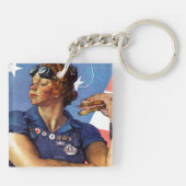 Rosie de Riveter Sleutelhanger (Achterkant)