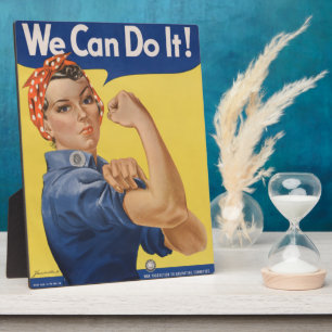 Rosie de Riveter: Sterke vrouwen Vrouw Empowerment Fotoplaat