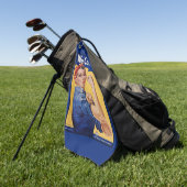 Rosie de Riveter: Sterke vrouwen Vrouw Empowerment Golfhanddoek (Groen)