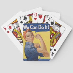 Rosie de Riveter: Sterke vrouwen Vrouw Empowerment Pokerkaarten