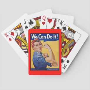 Rosie de Riveter: Sterke vrouwen Vrouw Empowerment Pokerkaarten