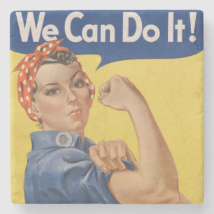 Rosie de Riveter: Sterke vrouwen Vrouw Empowerment Stenen Onderzetter