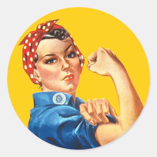 Rosie de Riveter-Sticker Ronde Sticker (Voorkant)