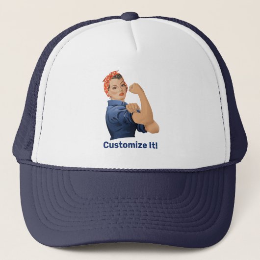 Rosie de Riveter Trucker Pet (Voorkant)