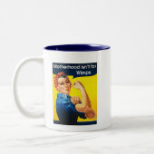 Rosie de Riveter Tweekleurige Koffiemok (Links)