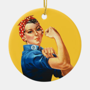Rosie de Riveter Vintage Feminisme Ornament