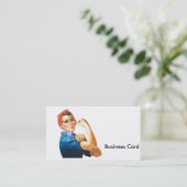 Rosie de Riveter Visitekaartje (Staand voorkant)