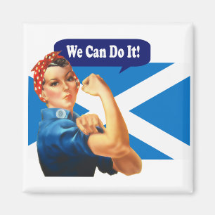 Rosie de Riveter voor Scottish Independence Magnet Magneet