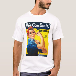 Rosie de Riveter Vote Trump T-shirt