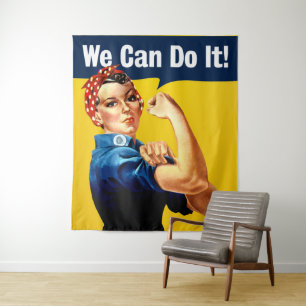 Rosie de Riveter Wandtapijten We kunnen het do Wandkleed