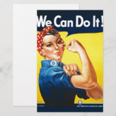 Rosie de Riveter - "We kunnen het!" Briefpapier (Voorkant / Achterkant)