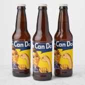 Rosie de Riveter we kunnen het  doen Bier Etiket (Flessen)