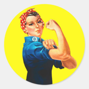 Rosie de Riveter - We kunnen het doen, cultureel p Ronde Sticker