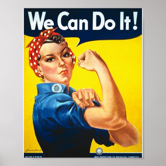 Rosie de Riveter we kunnen het  doen Poster (Voorkant)