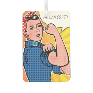Rosie de Riveter we kunnen het doen Retro Luchtverfrisser