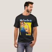 Rosie de Riveter we kunnen het doen T-shirt (Voorkant volledig)