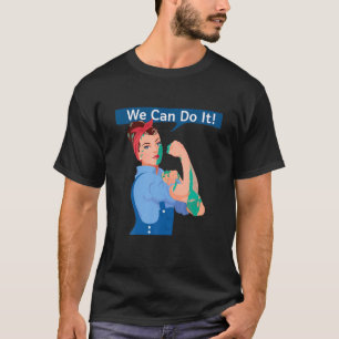 Rosie de Riveter we kunnen het doen Vrouwen Femini T-shirt