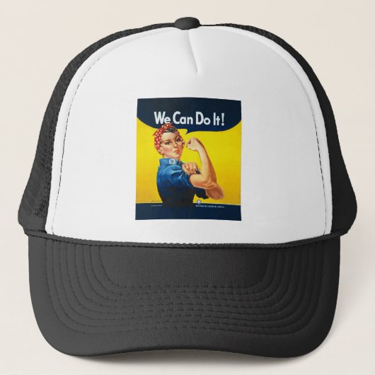 Rosie de Riveter "We kunnen het!" Trucker Pet (Voorkant)