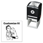 Rosie de Riveter Zelfinktende Stempel (In situ)