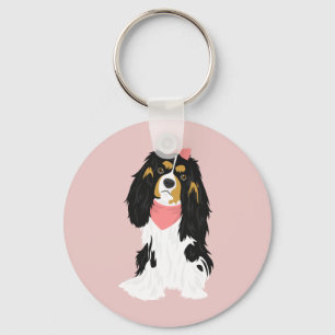 Rosie De roze Cavalier King Charles Spaniel Sleutelhanger