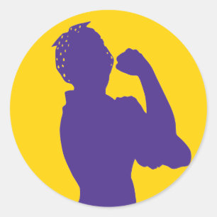Rosie de sticker Riveter met klantgerichte kleuren