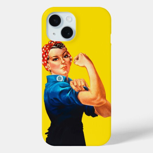 Rosie de stijl van de riveter Retro Case-Mate iPhone Case (Achterkant)