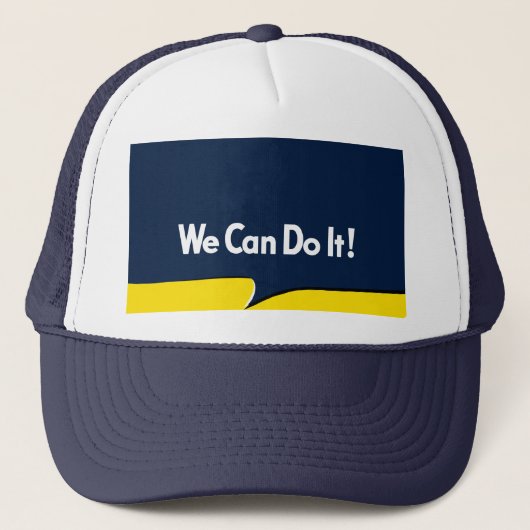 Rosie de stijl van de riveter Retro Trucker Pet (Voorkant)