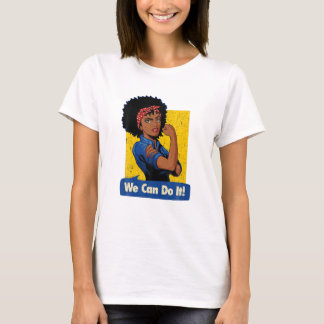 Rosie de zwarte vrouwen van het Shirt van de Rivet
