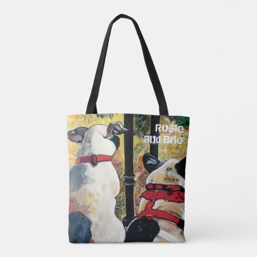 Rosie en Brie Canvas tas (Achterkant)