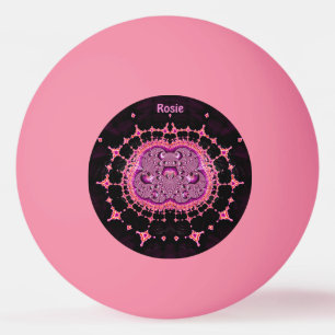 ROSIE ~ Gemakkelijk te herkennen ~ ROZE PAARSE ~ Pingpongballen