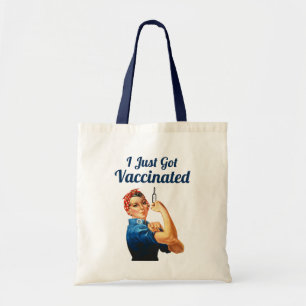 Rosie het gevaccineerde vaccin van Riveter Covid-1 Tote Bag
