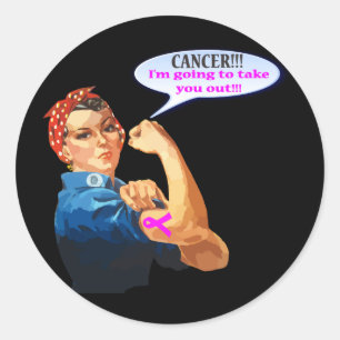 Rosie het liefdadigheidsontwerp van de Riveter Bre Ronde Sticker