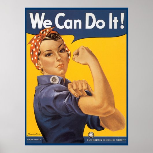 Rosie het Poster Riveter van WWI en WWII (Voorkant)