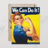 Rosie het Riveter War Briefkaart (Voorkant / Achterkant)