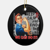 Rosie Keep Calm AIDS Keramisch Ornament (Links)
