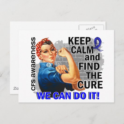 Rosie Keep Calm CFS.png Briefkaart (Voorkant / Achterkant)