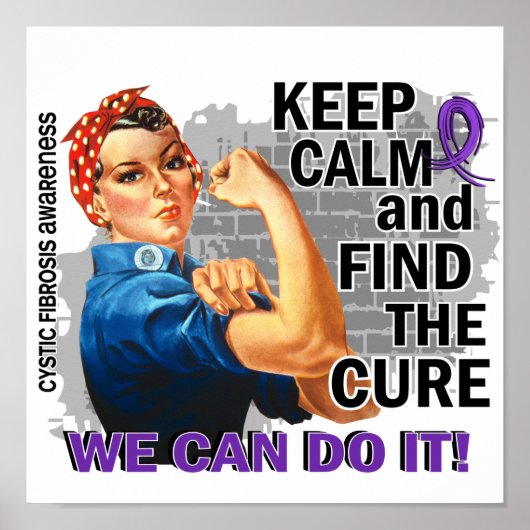 Rosie Keep Calm Cystic Fibrosis.png Poster (Voorkant)