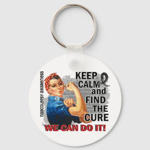 Rosie Keep Calm Narcolepsy.png Sleutelhanger