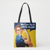 Rosie la riveteuse | Bleu voté | SAC FOURRE-TOUT (Devant)