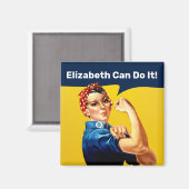 Rosie la riveteuse | Magnet | Personnaliser (Recto/Verso)