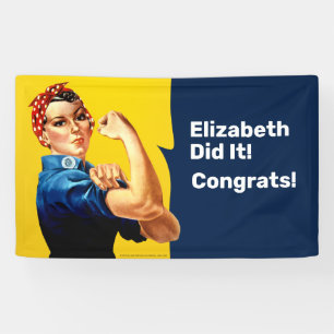 Rosie le Riveter Bannière Personnaliser