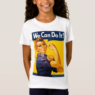 Rosie le Riveter Nous pouvons le faire T-shirt Vin